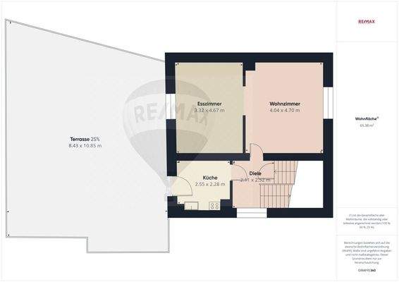 Vorderes Haus mit Terrasse 