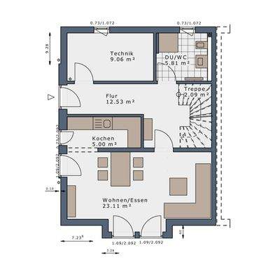 Grundriss Erdgeschoss