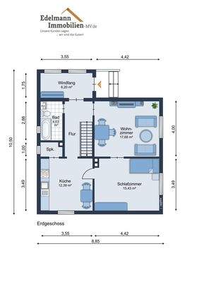 Grundriss Erdgeschoss