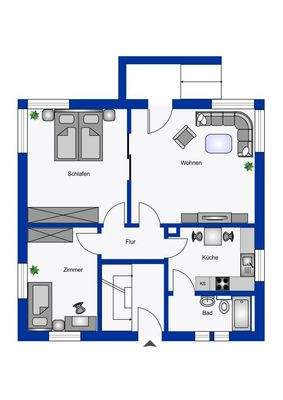Erdgeschoss Einliegerwohnung