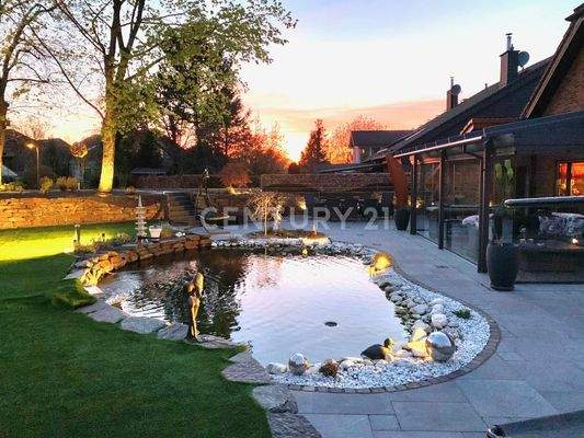 Außen Garten Dämmerung