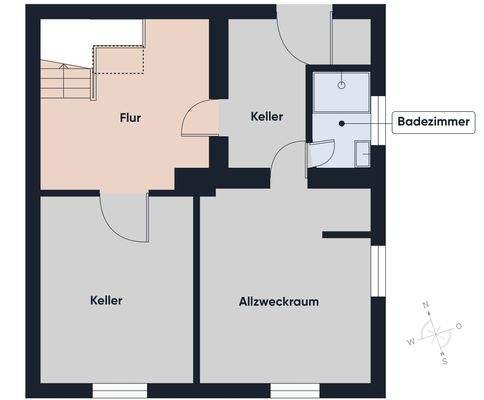 Grundriss ohne Maßstab - UG