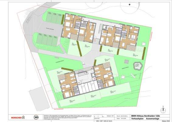 Hittisau NordhaldenAussenanlage 122a + 122b_