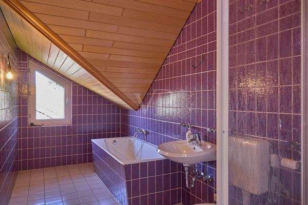 Tageslichtbad mit Wanne und Dusche