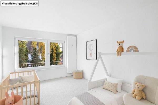 Kinder-/Arbeitszimmer Visualisierungsbeispiel (KI)