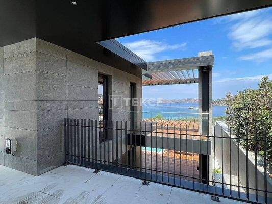 Villas in Project with Private Beach and Pier in Bodrum