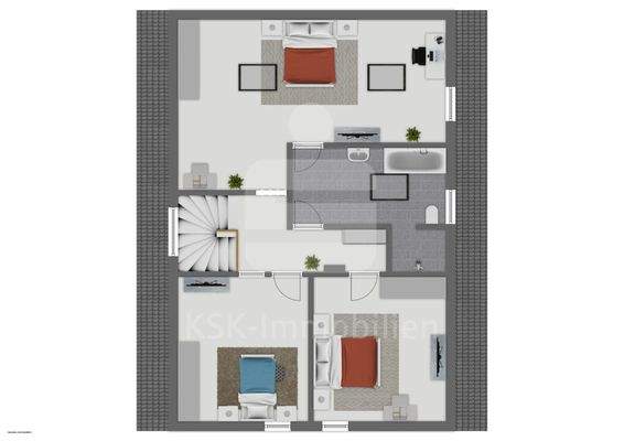 Vorderes Haus Obergeschoss 