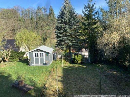 Garten - Reihenendhaus in Schlottwitz