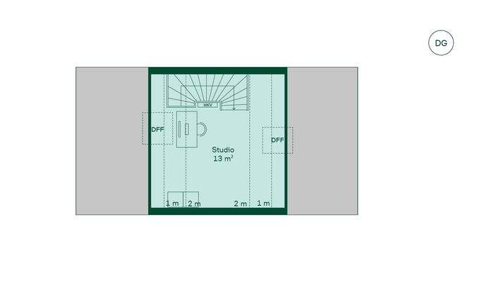 Reihenhaus Grundriss DG