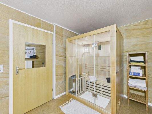 Sauna im Untergeschoss 
