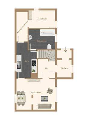 Haus 1 - Erdgeschoss