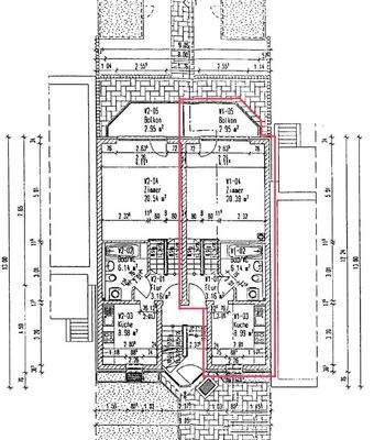 Grundriß Hochparterre und 1. Obergeschoß