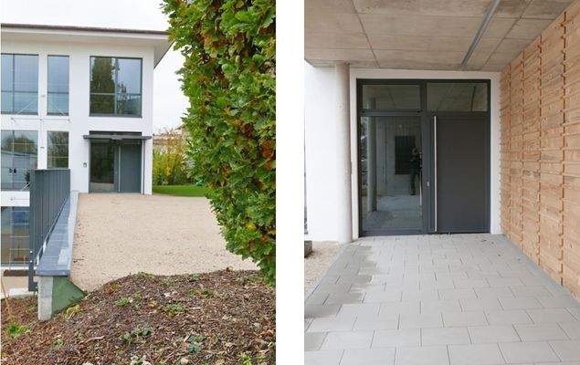 Büroeingänge UG und 1OG