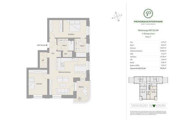 Grundriss Haus 7 - H07.01.04