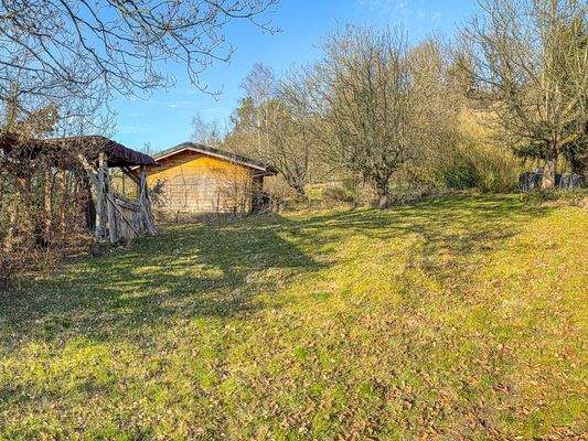 Die obere Gartenebene