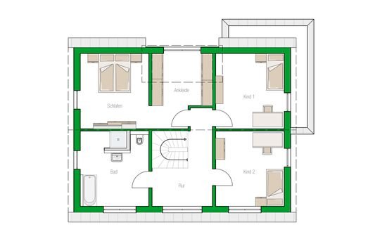 Grundriss Obergeschoss