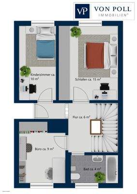 Grundriss Obergeschoss 