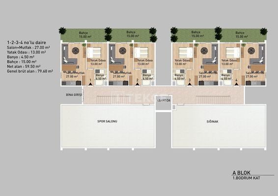 Apartments with Modern Living Spaces in Merkez Yalova