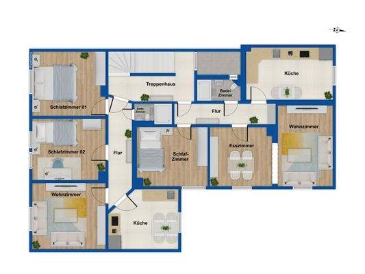 Grundriss 2.. Obergeschoss