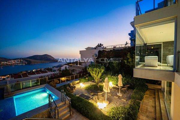 Sea View House with Private Pool in Kalkan Kas