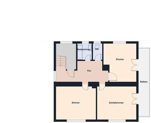 Grundriss ohne Maßstab / Obergeschoss