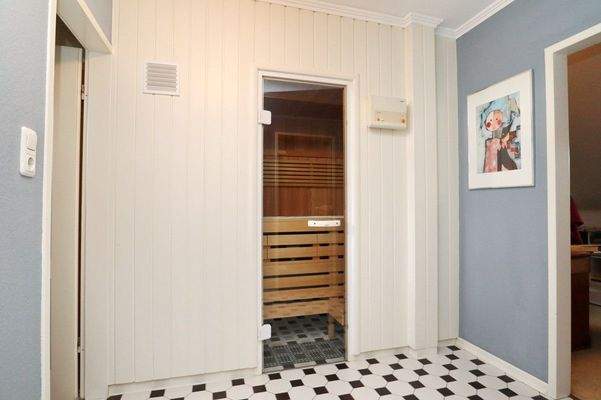 Flur 4. OG mit Sauna