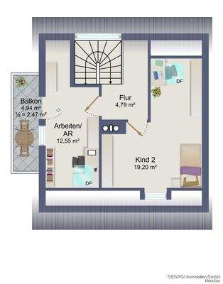 Grundriss Dachgeschoss