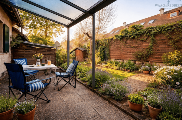 Terrasse mit Garten