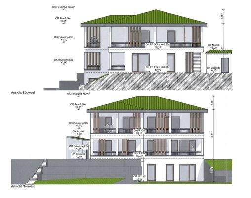 Planung MFH - Ansichten 