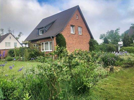 Seitenansicht des Hauses