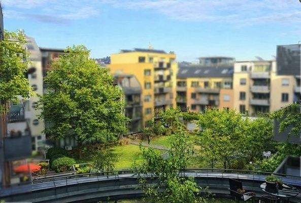 Blick in den prämierten Garten/Innenhof