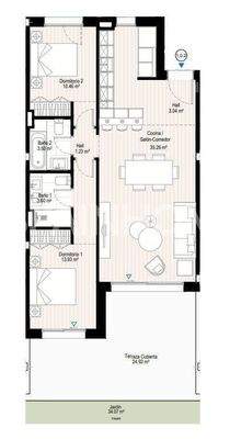 Coastal Houses with Solariums and Pool in Malaga