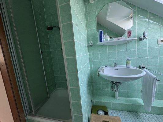 Duschbad im Dachgeschoss