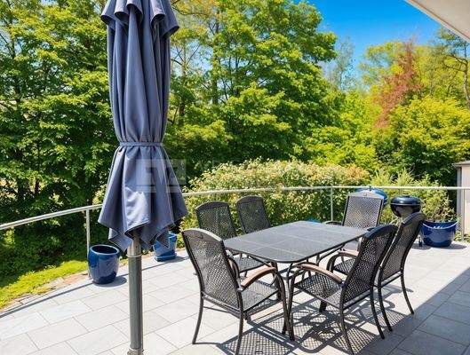 Terrasse Sitzmöglichkeit 