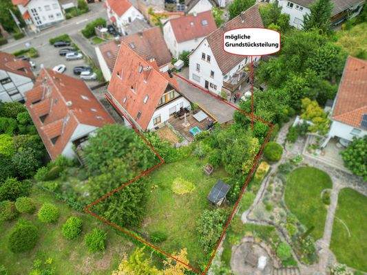 Mögliche Grundstücksteilung