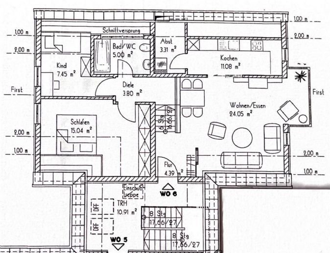 Großzügige Dreizimmerwohnung im Herzen von Gunzenhausen