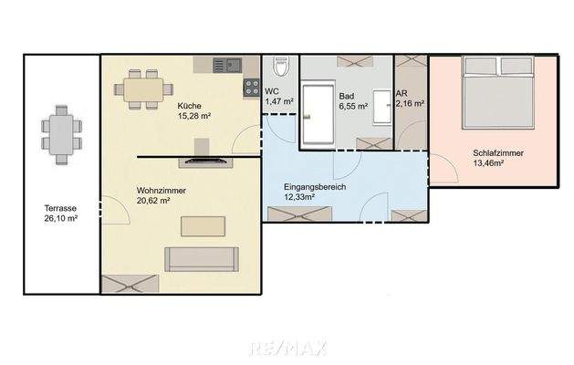 Grundriss - Schematische Darstellung