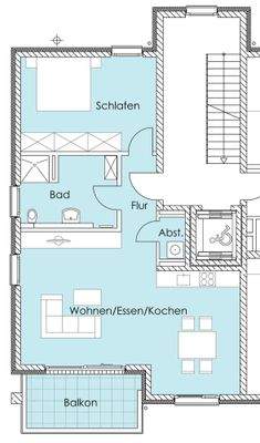 Grundriss Wohnung 5, 2. OG