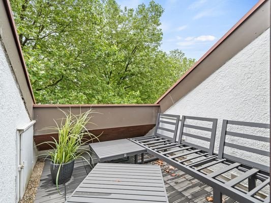 gemütliche Dachterrasse