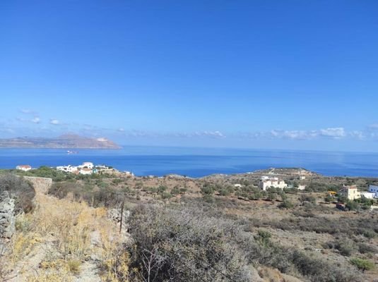 Kreta, Kokkino Chorio: Riesiges Grundstück mit Meerblick zu verkaufen