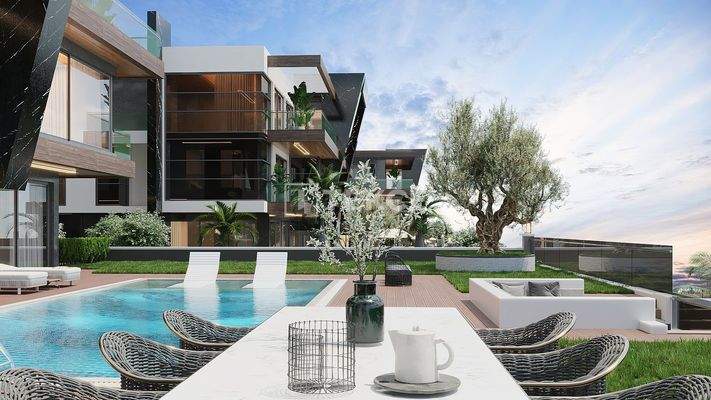 Chic Homes within Nature with Smart Home System in Alanya Antalya