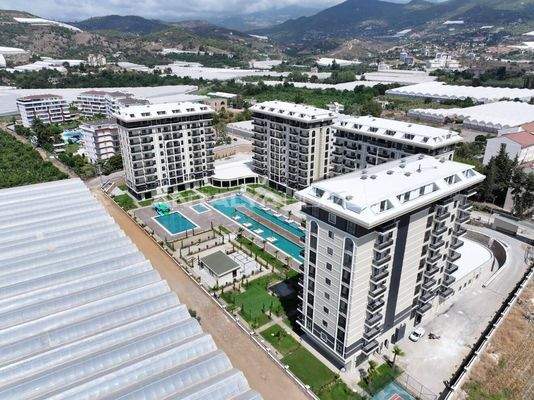 New build Properties with Sea View in a Complex in Alanya