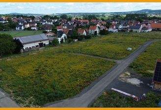 Blick auf das Baugebiet