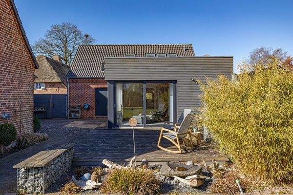 Terrasse vor der Sauna