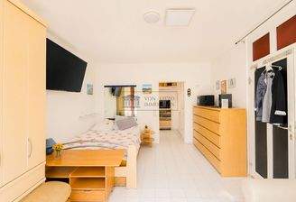 Helles Wohn- und Schlafzimmer