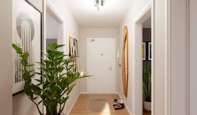 Heller und freundlicher Eingangsbereich