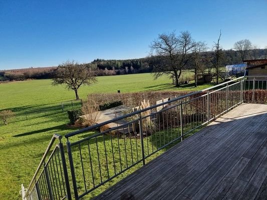 Blick vom Balkon