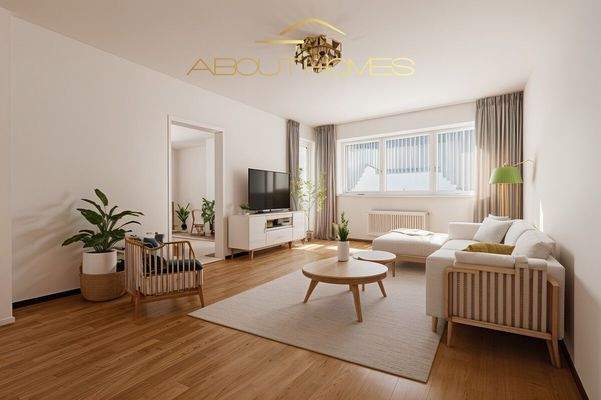 Modernisierungsbeispiel Wohnzimmer