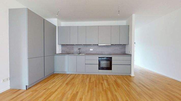 Küche mit Einbauküche