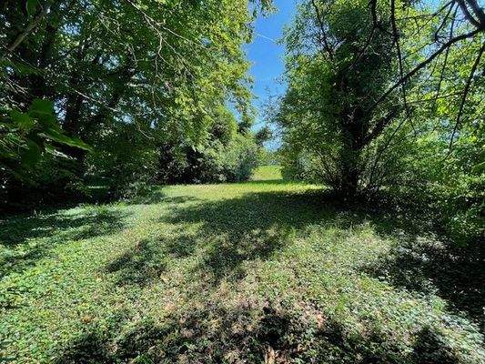 Blick von Grundstücksrückseite aus